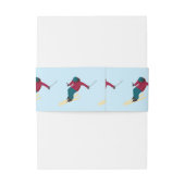 Bandeau De Faire-part Ski (Dos Example)