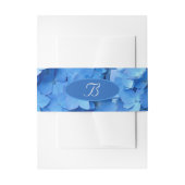 Bandeau De Faire-part Sky Blue Hydrangea Mariage Initiales Bande de vent (Devant example)
