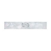 Bandeau De Faire-part Snowflakes d'hiver Rustique Floral Mariage (Plat)