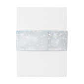 Bandeau De Faire-part Snowflakes d'hiver Rustique Floral Mariage (Dos Example)