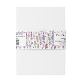 Bandeau De Faire-part Soap Belly Band Russe Summer Blossom Lilac (Dos Example)