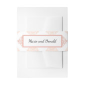 Bandeau De Faire-part Soft Peachy Blush Damask (Devant example)