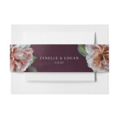 Bandeau De Faire-part Sombre + Moody Rustique Floral Mariage (Devant Example)