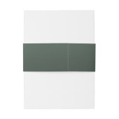 Bandeau De Faire-part Sophisticated Green Minimalist (Dos Example)