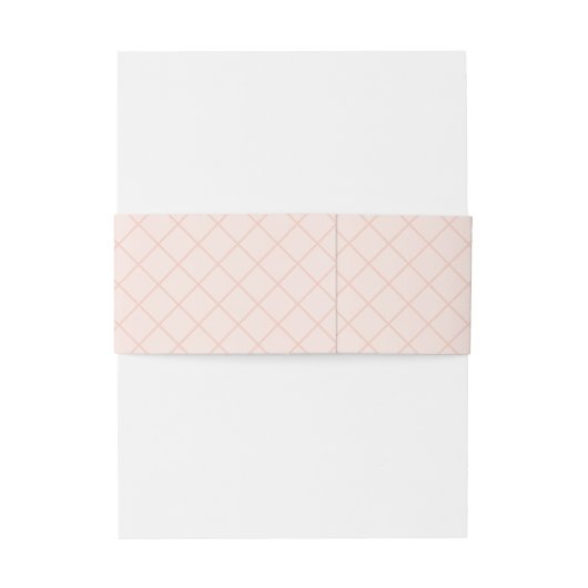 Bandeau De Faire-part Sorbet | Mariage personnalisé en treillis de pêche (Dos Example)