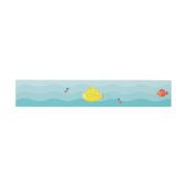 Bandeau De Faire-part Sous-marin jaune profond (Plat)
