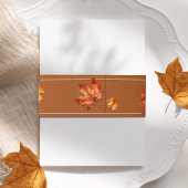 Bandeau De Faire-part Soyez Feuilles Dans L'Amour Feuilles D'Automne Mar