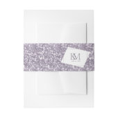 Bandeau De Faire-part Sparkles Mariage Mauve ID889 (Devant example)