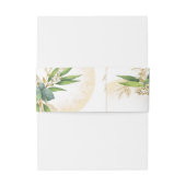 Bandeau De Faire-part Sphères d'or et Mariage botanique (Dos Example)