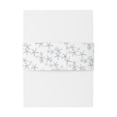 Bandeau De Faire-part Starfish Mariage Initiales Invitation Bande de ven (Dos Example)