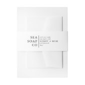 Bandeau De Faire-part Stickers de savon personnalisables (Devant example)