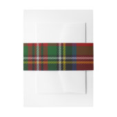 Bandeau De Faire-part Stuart Plaid Tartan Christmas (Devant example)