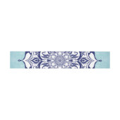 Bandeau De Faire-part Style Chine bleue avec des créatures (Plat)