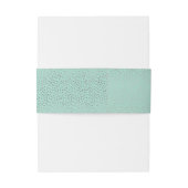 Bandeau De Faire-part STYLE MODERNE MARIAGE mini confetti menthe argent (Dos Example)