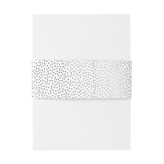 Bandeau De Faire-part STYLE MODERNE MARIAGE rustique SILVER SPOT confett (Dos Example)