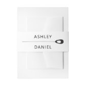 Bandeau De Faire-part Stylisé Peacock Feather Mariage moderne (Devant example)