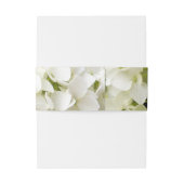 Bandeau De Faire-part Suite de mariage Hydrangea blanche (Dos Example)