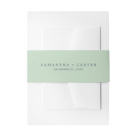 Summer Mint & Navy Faire-part de mariage Belly Ban