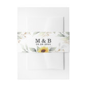 Bandeau De Faire-part Sunflower Elegant Rustique Mariage d'or géométriqu (Devant example)