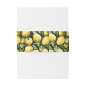 Bandeau De Faire-part Sunny Lemon Mariage (Dos Example)