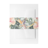 Bandeau De Faire-part Superbe aquarelle Mariage botanique tropical (Devant example)