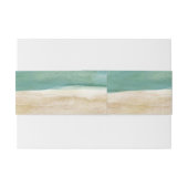 Bandeau De Faire-part Sur l'invitation de la bande de ventre de plage (Dos exemple)