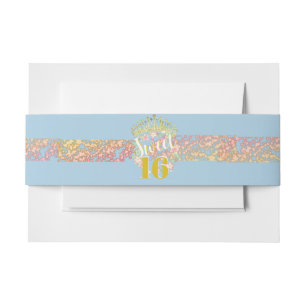 Bandeau De Faire-part Sweet sixteen Fairytale Princess