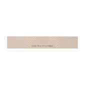Bandeau De Faire-part Tan -Marsala Vin & torsion de Pink Belly Band (Plat)