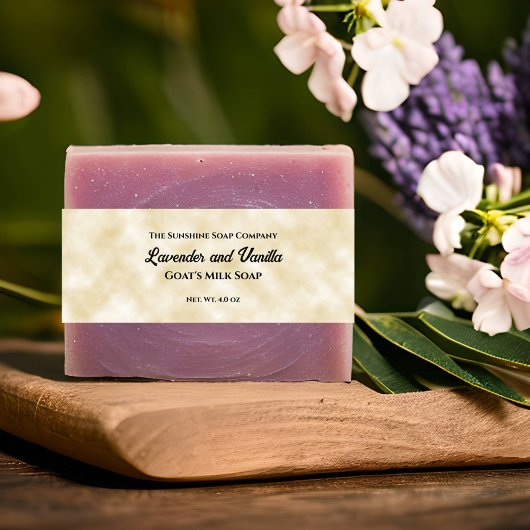 Bandeau De Faire-part Tan Parchment Papier Style Bande du ventre savon