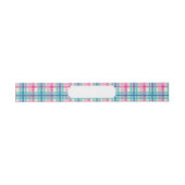 Bandeau De Faire-part Tartan, motif de plaid (Plat)