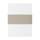 Bandeau De Faire-part Taupe monogramme Ampersand Mariage personnalisé (Dos Example)