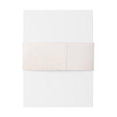 Bandeau De Faire-part Teintes de crème pastel clair et élégant script (Dos Example)