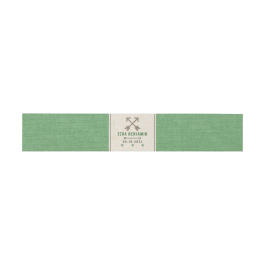 Bandeau De Faire-part Tente Canvas Camping Bar Mitzvah Personnalisé (Plat)