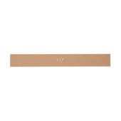 Bandeau De Faire-part Terracota doux Naturel Pastel Mariage Monogramme (Plat)