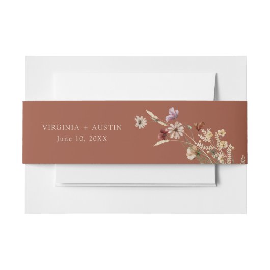 Bandeau De Faire-part Terracotta Boho (Devant Example)