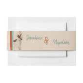 Bandeau De Faire-part Terracotta boho art déco & oiseaux mariage (Devant Example)