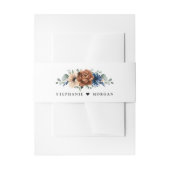 Bandeau De Faire-part Terracotta Marine Bleu Vert Mariage géométrique (Devant example)