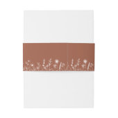 Bandeau De Faire-part Terracotta Rustic Floral Automne Fleur sauvage Mar (Dos Example)