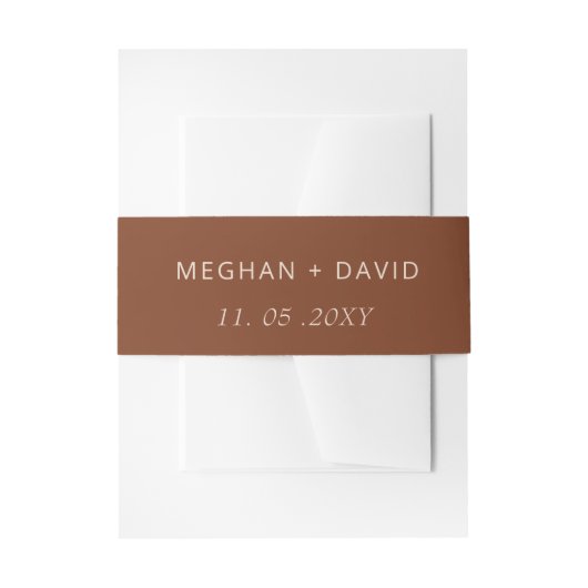 Bandeau De Faire-part Terracotta Rustique Boho Arched Mariage moderne (Devant example)