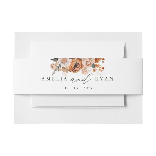 Bandeau De Faire-part Terracotta Sage Boho Floral (Devant Example)