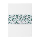 Bandeau De Faire-part Terrazzo Moderne & Monogramme Émeraude (Dos Example)