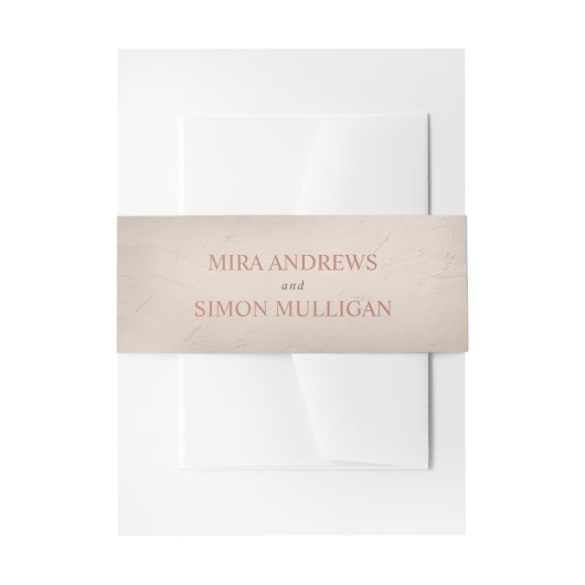 Bandeau De Faire-part Terre cuite et sable élémentaire (Devant example)