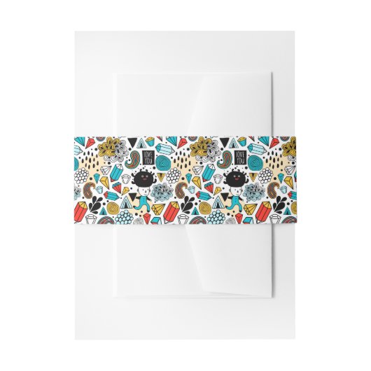 Bandeau De Faire-part Tête folle (Devant example)