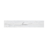 Bandeau De Faire-part Texte D'Amour mariage Sur Bois Lavé Blanc (Plat)