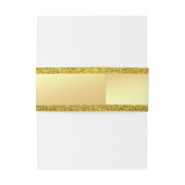 Bandeau De Faire-part Texte de script de calligraphie Moderne Paillettes (Dos Example)