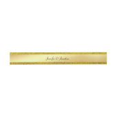 Bandeau De Faire-part Texte de script manuscrit moderne paillettes or te (Plat)