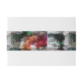 Bandeau De Faire-part Texture colorée (Dos exemple)
