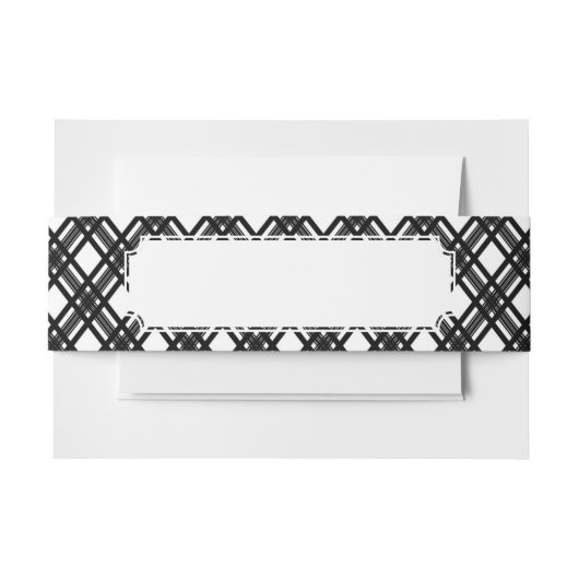 Bandeau De Faire-part Texture de rayures (Devant Example)