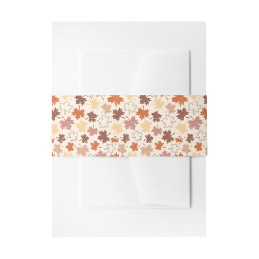 Bandeau De Faire-part Thanksgiving jour design, automne feuilles naturel (Devant example)