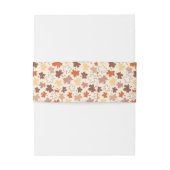 Bandeau De Faire-part Thanksgiving jour design, automne feuilles naturel (Dos Example)